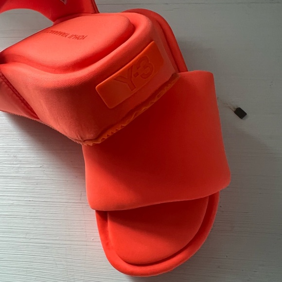 Y-3 Yohji Yamamoto & Adidas women’s neon orange sandals - Picture 7 of 9